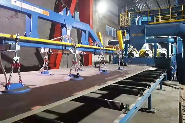 metal plate shot blasting machine