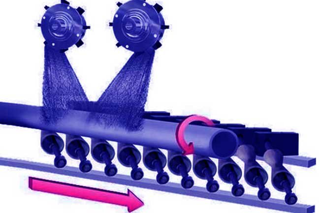 skew roll shot blasting machine