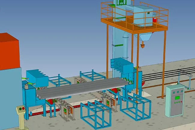 pipe sand blasting machine