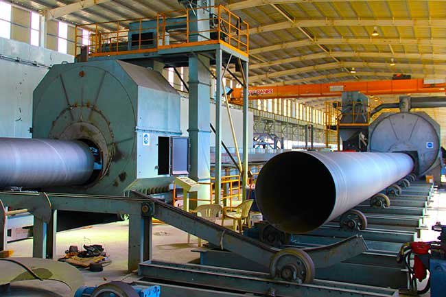 shot blasting machine for pipe inner wall