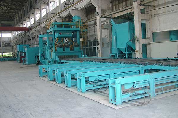 auto blasting and priming machine