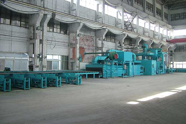 auto shot blasting line