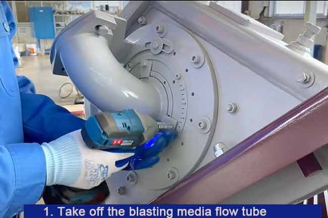 blasting turbine easy for maintenance1