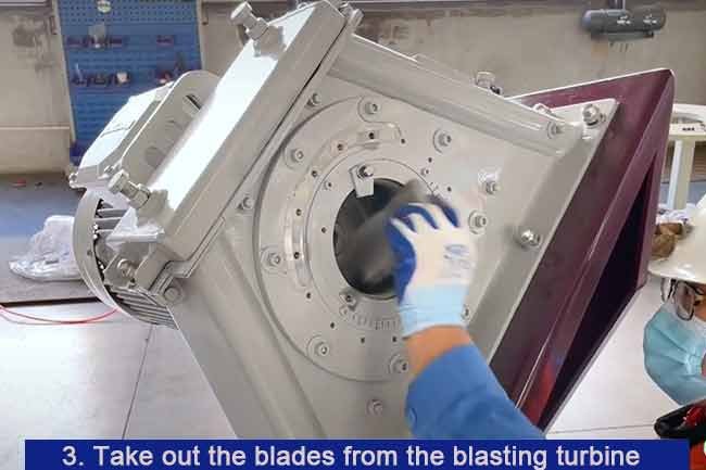 blasting turbine easy for maintenance3