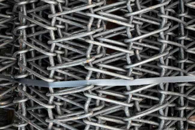 wire mesh belt conveyor for shot blasting machine